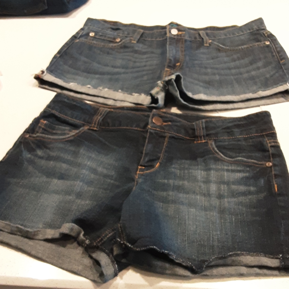 Denim shorts